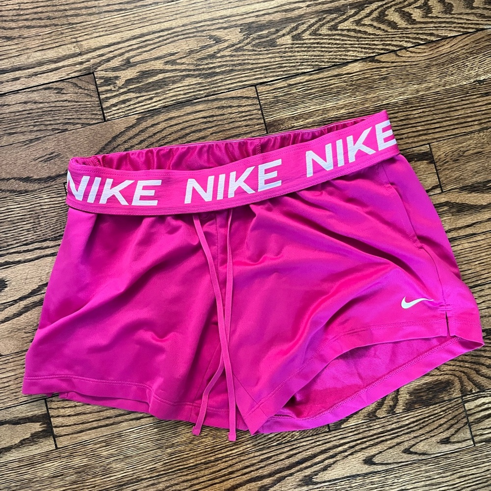 Nike Pink Athletic Shorts Moisture-Wicking Performance
